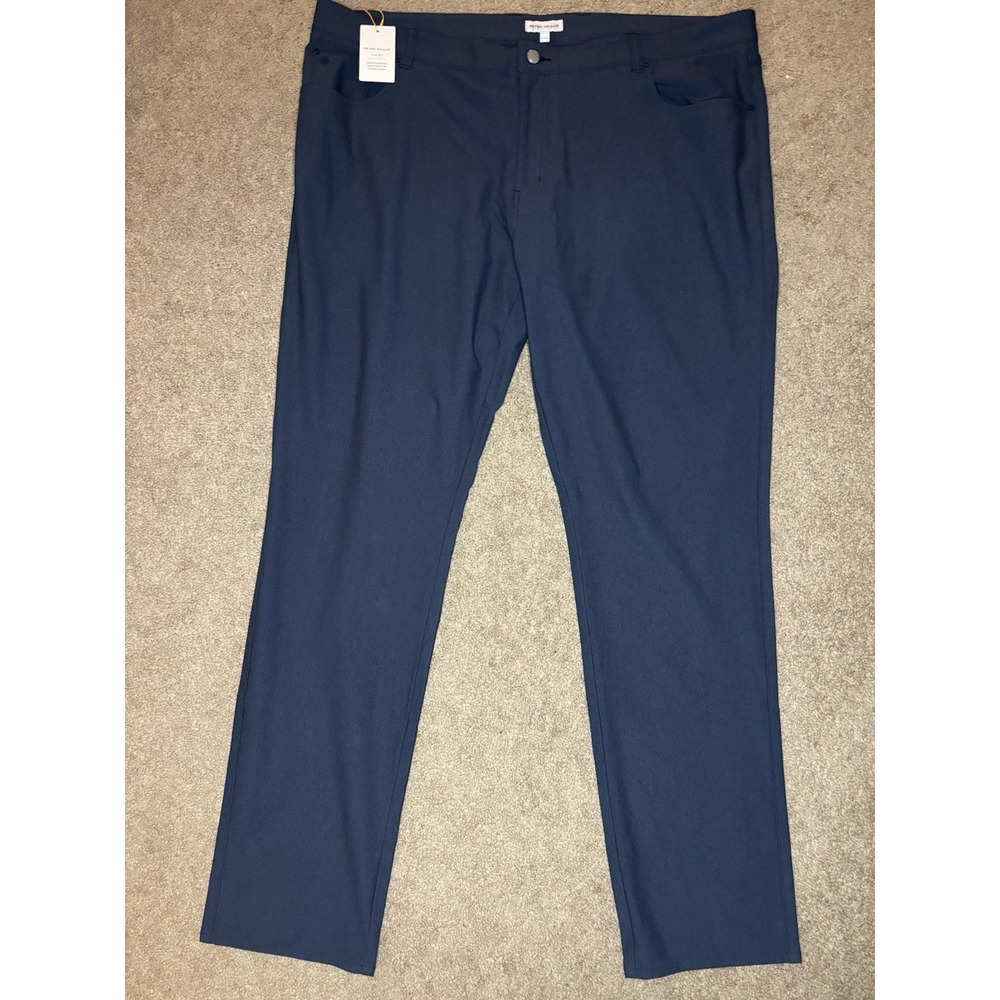 Peter Millar Brevard Performance 5 Pocket Pant Crown Crafted Navy 44x34 NWT $188